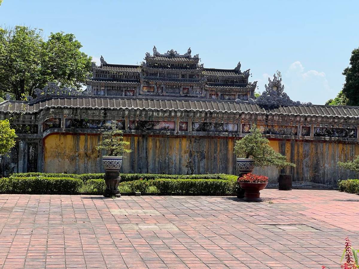 THE Formiddable walls inside The Imperial City of Huế.