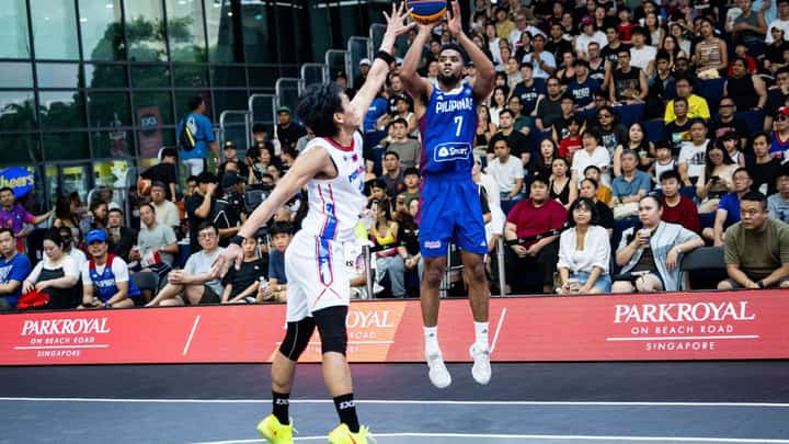 Jerrick Ahanmisi steps up big time for Gilas Pilipinas in their match against Chinese Taipei.
