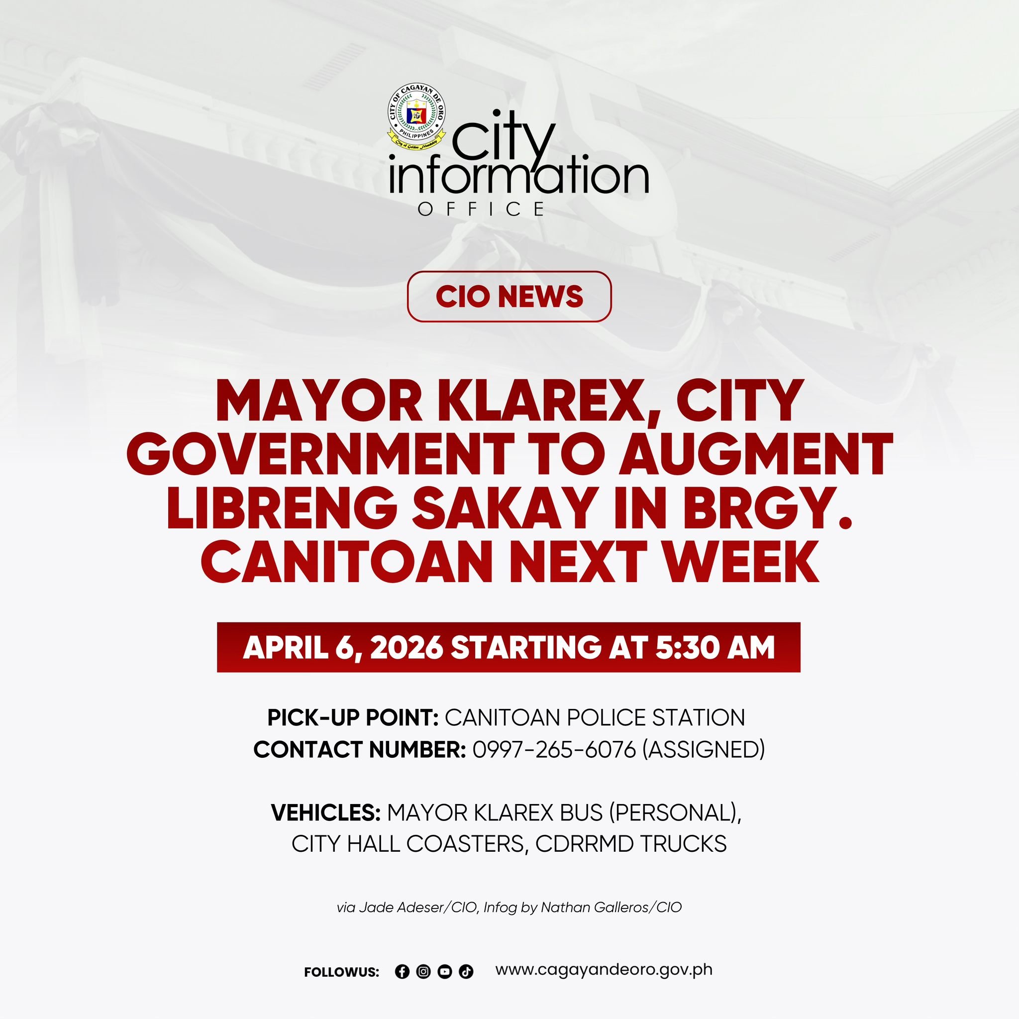 
CDO to deploy free rides on Monday