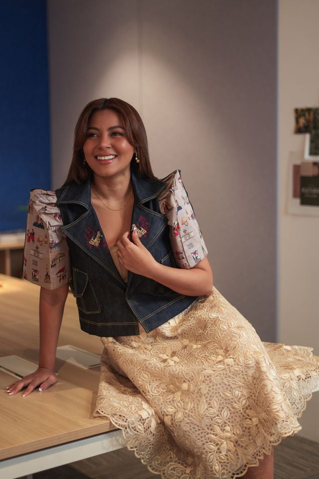 COACH Vee wears butterfly sleeves, drawn to how its bold structure takes up space — because Filipina women deserve to do the same, proudly and unapologetically.