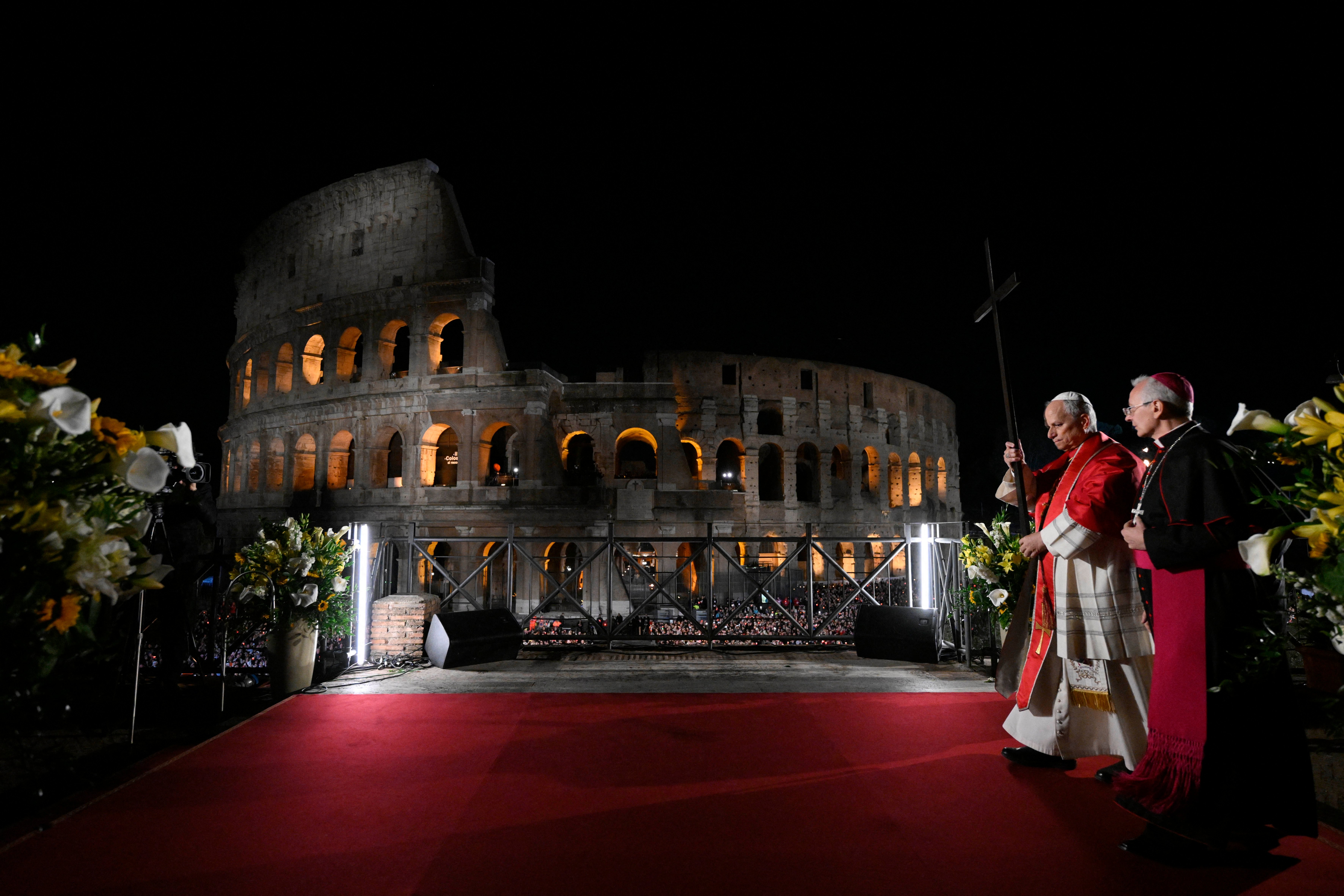 Pope sends powerful message amid strife