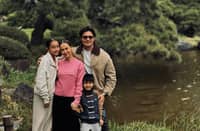 Dingdong Dantes with wife Marian Rivera and children Zia and Sixto