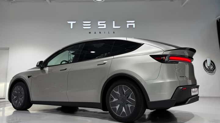 TESLA shows the six-seat Model Y L at its BGC center ahead of its public viewing starting in April.