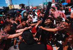 Devotees brave heat for Good Friday crucifixions