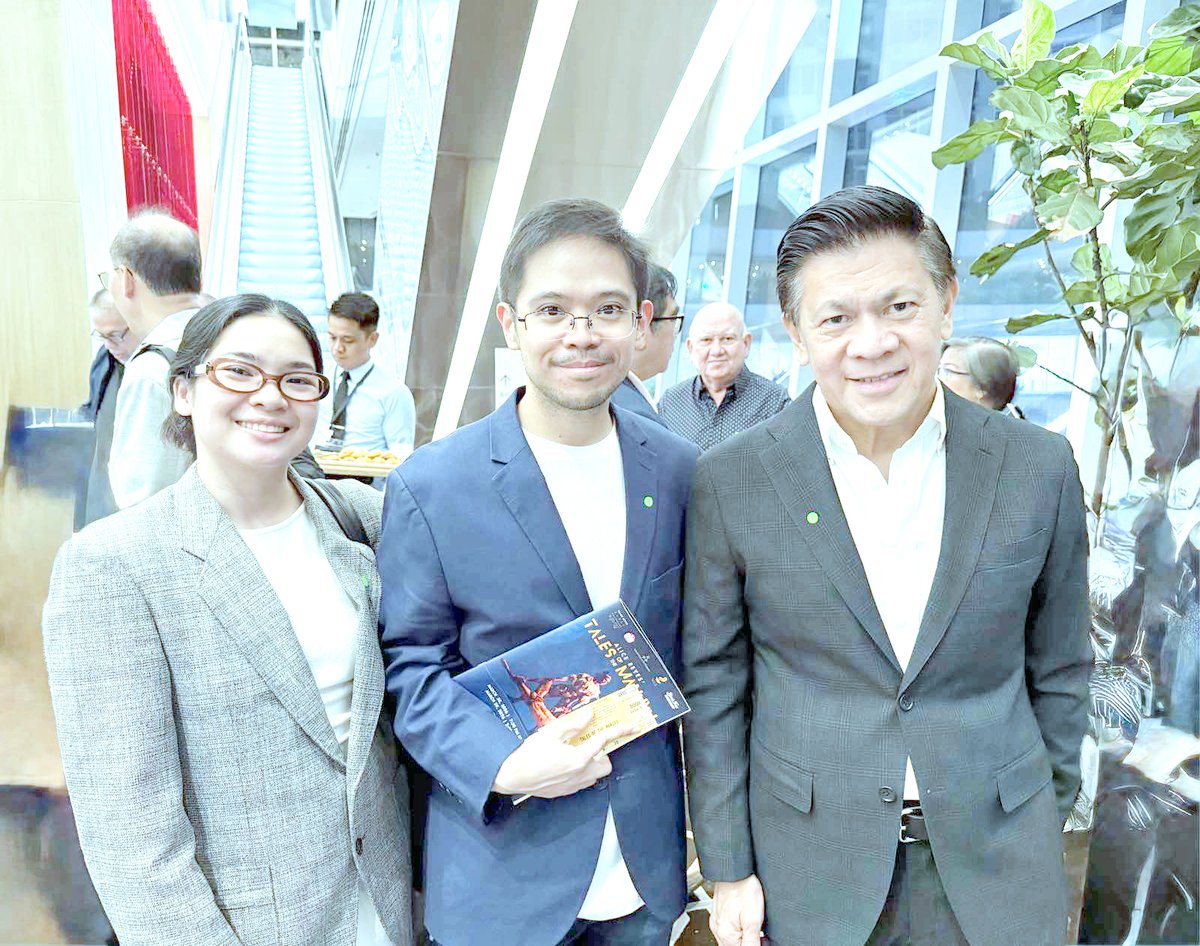 MEDIA Agency Open Mind director April Lagua, Century Pacific Food Inc. (CNPF) marketing director Carlos Corales, with ARDP chair Greg Banzon.