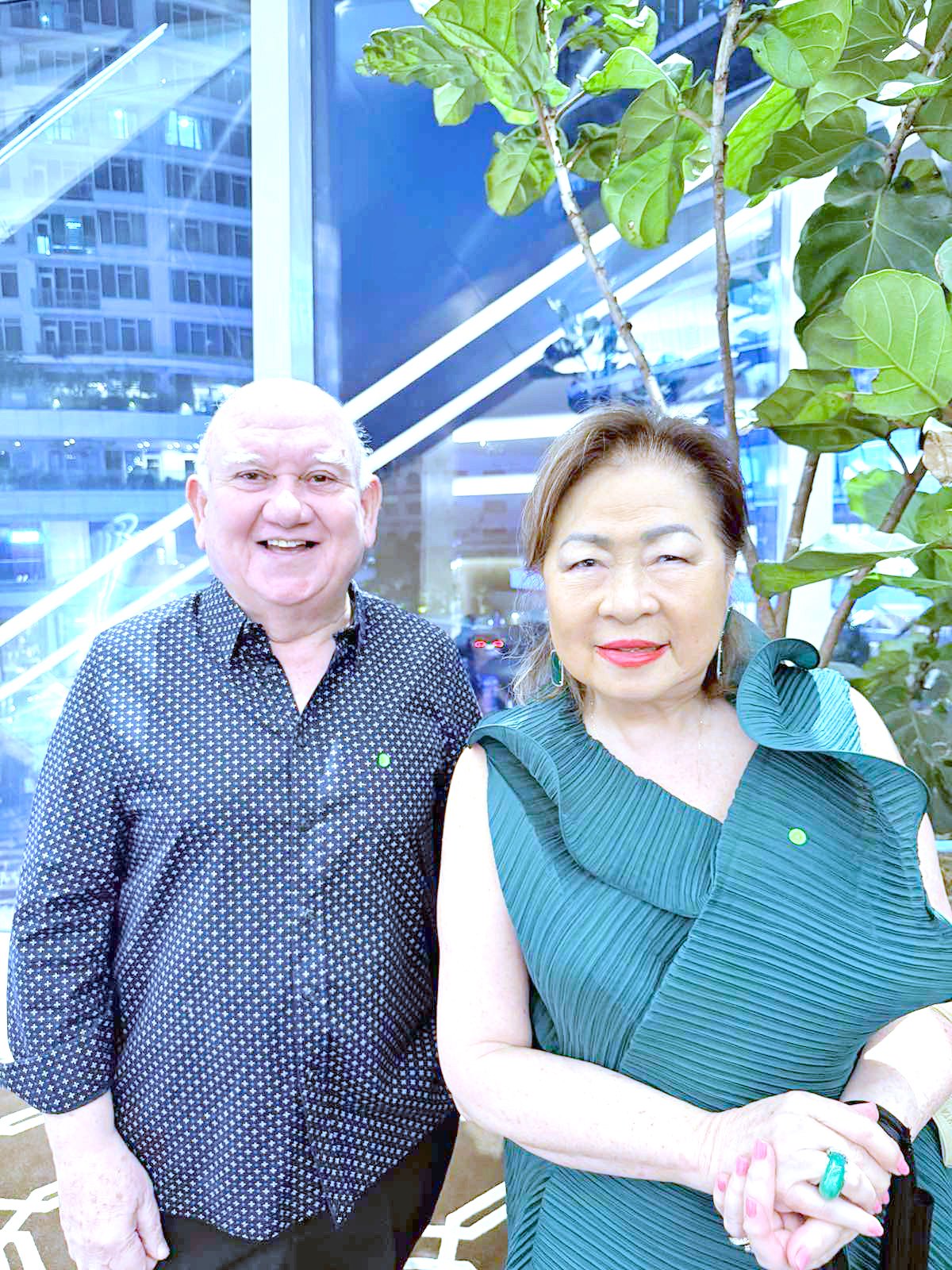 TOURISM and travel pioneers: Edu Jarque and Rita Dy.