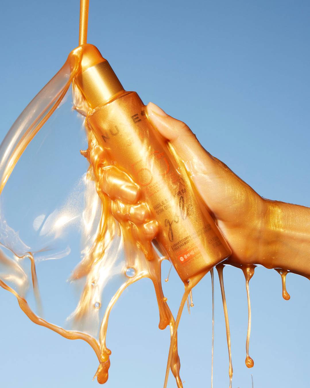 NUXE Sun Tanning Oil Gold SPF50.