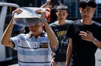 Hot weather in Manila