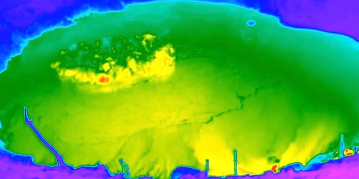 Screengrab from the footage released by the Philippine Institute of Volcanology and Seismology this Monday on a weak phreatic explosion at Taal Volcano’s main crater.