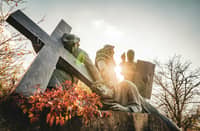 In some penitents, believers have themselves nailed to the Cross.