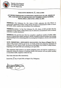 Baguio suspends number coding amid fuel-driven transport shortage