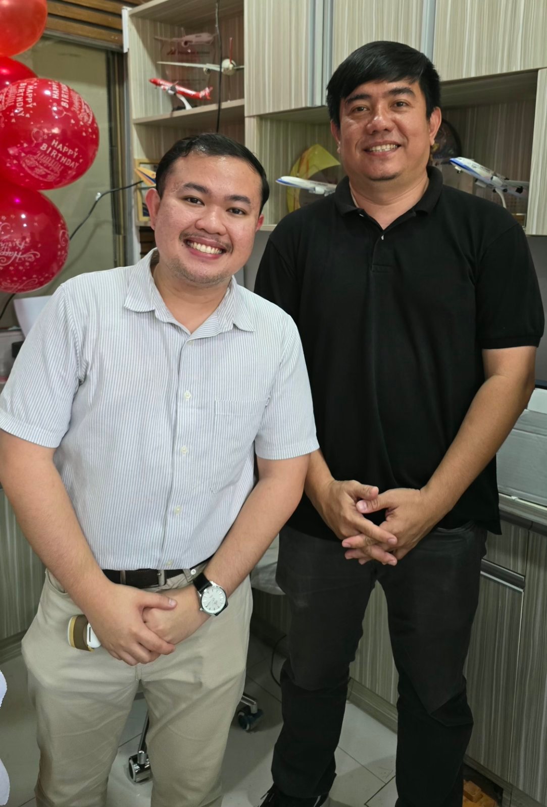 CHRISTIAN Cinco of Philippine Airlines and Larry Luna of Air Asia.