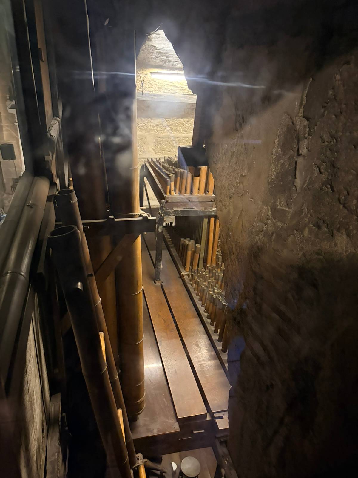 INSIDE the Bamboo Organ, rows of carefully crafted pipes stand in quiet harmony.
