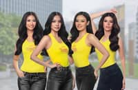 Candidates of beauty (From left) Pauline Thea Esguerra Ibuyan, Gwendoline Meliz Soriano, Sasha-Juli Belle Lacuña and Julianne Raine Antonio.