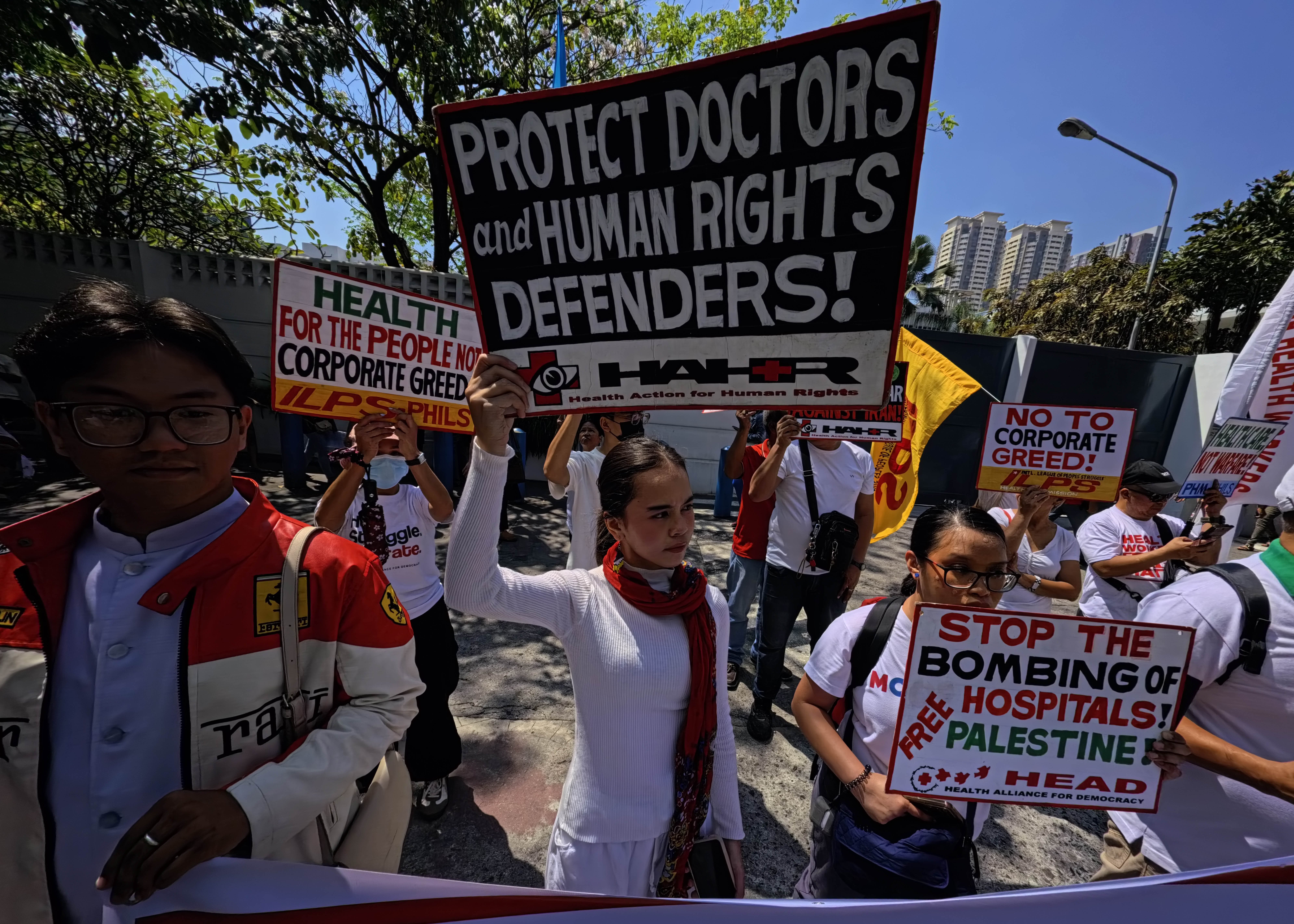 World Health Day protest 