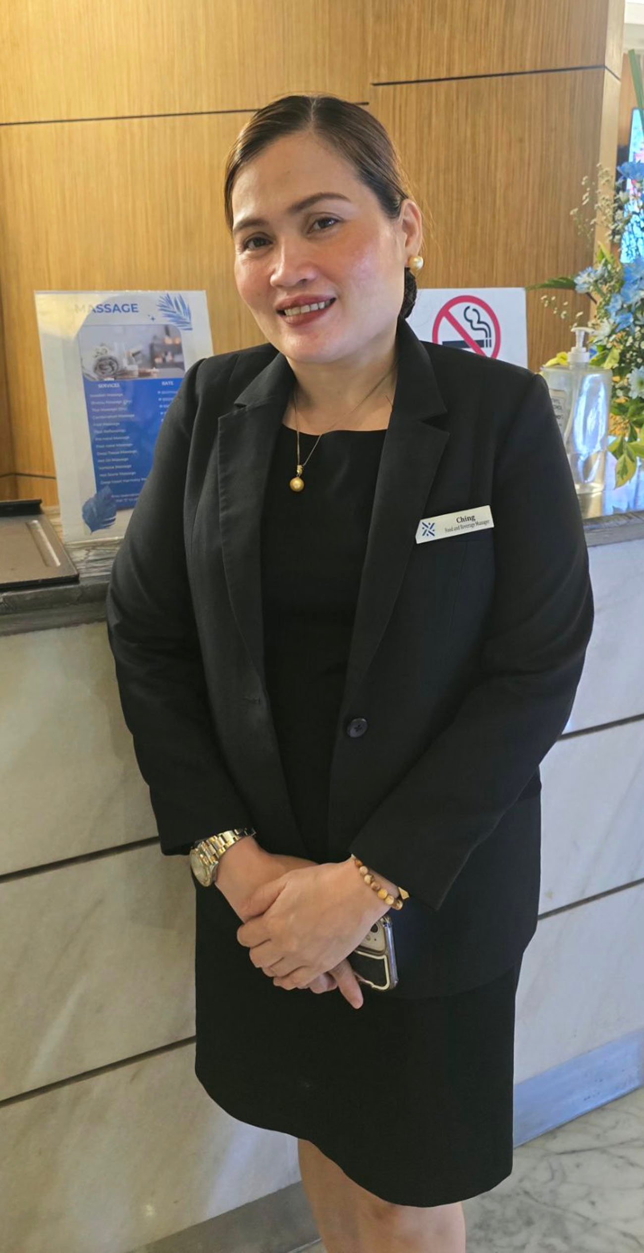 CHING Dayonot Laping, FnB manager of Lex Hotel.