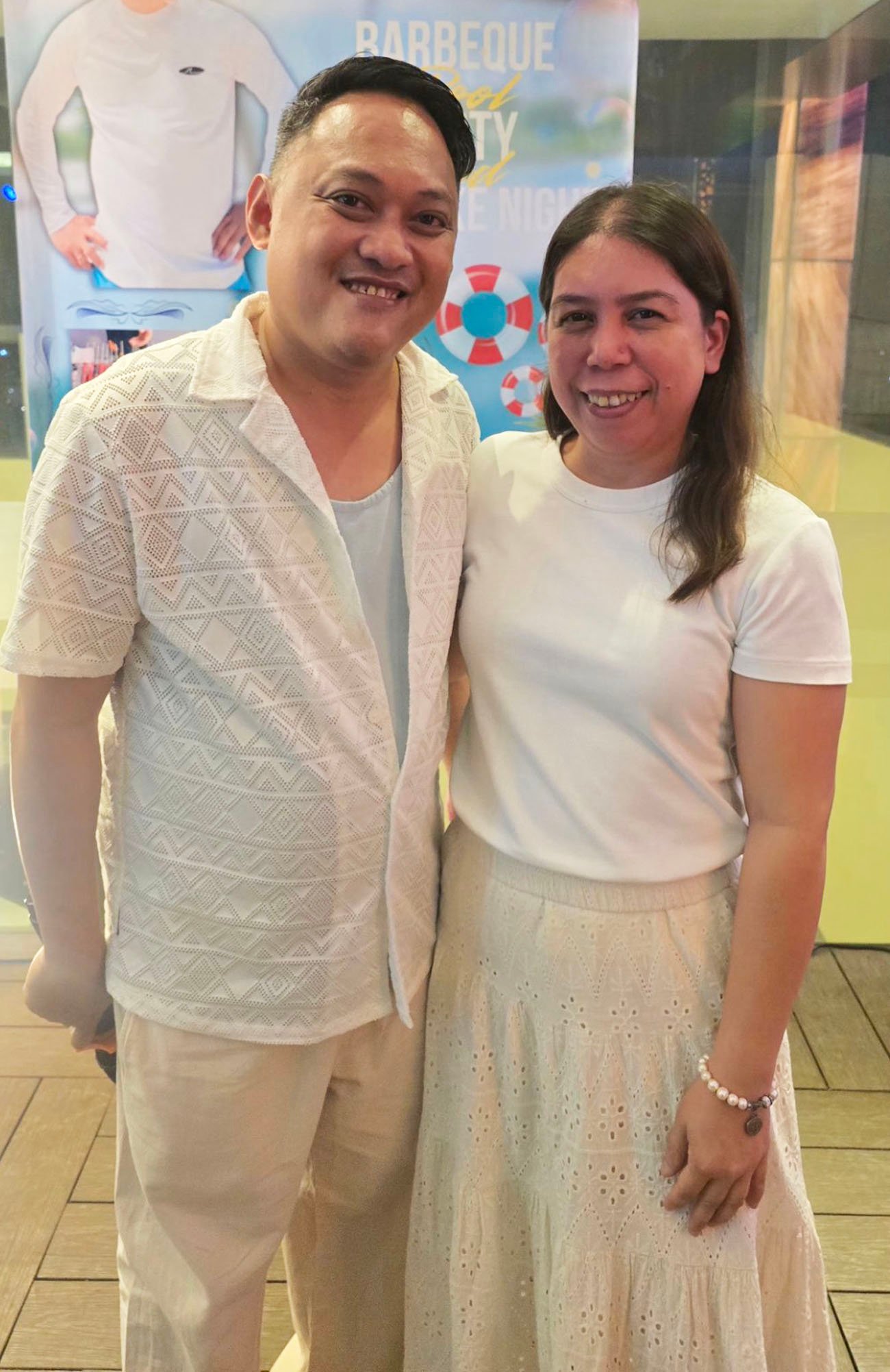 BIRTHDAY celebrant Robby Alugar, founder of Cebu Online News Press Corp. and his wife Ruby.