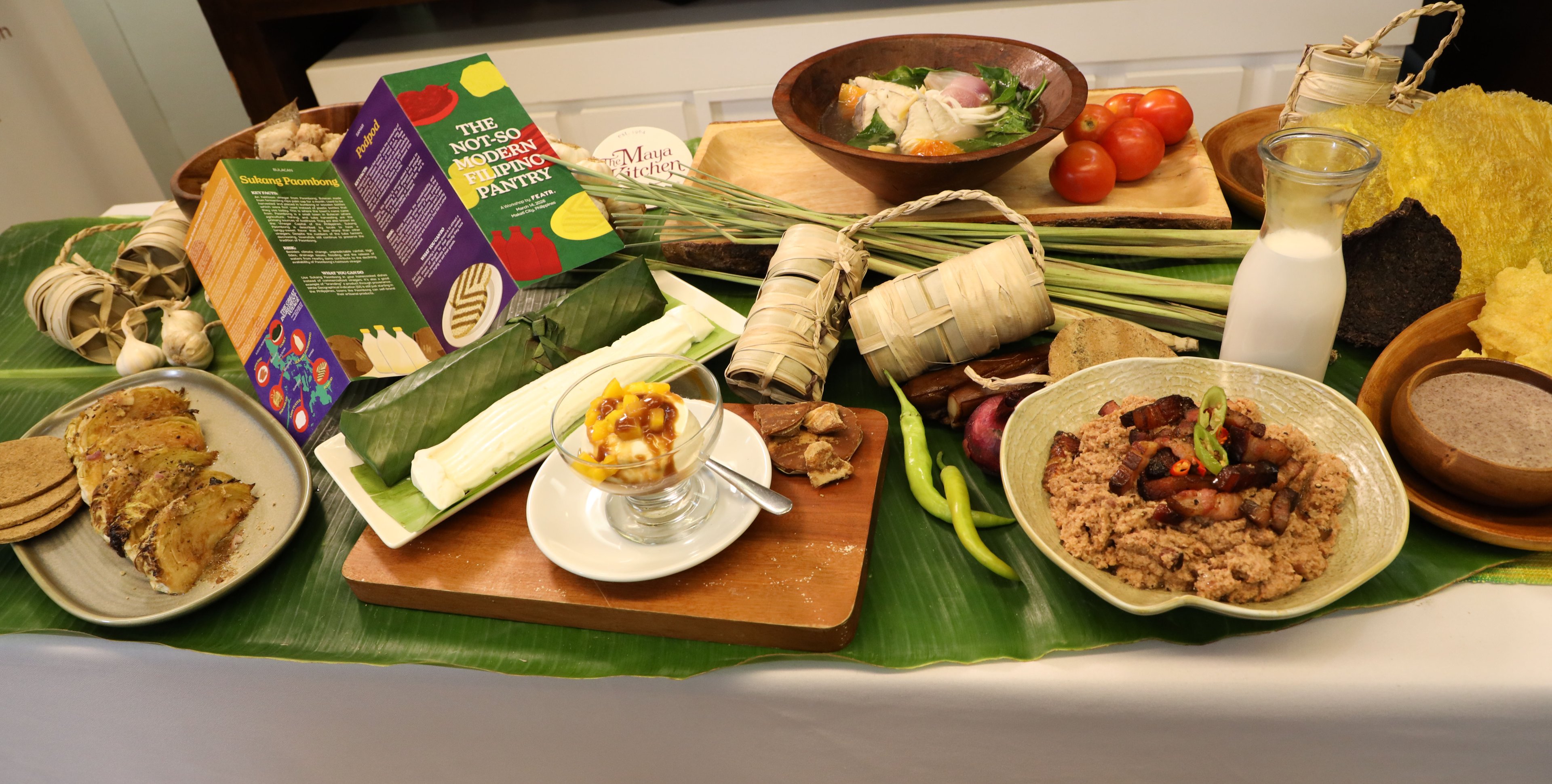THE ‘Not-So-Modern Filipino Pantry’ dishes by FEATR included Pudpod and Roasted Cabbage, Kesong Puti Mousse Cups and Kinuday Sinantolan.