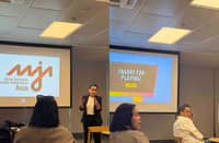 REGIONAL LINK-UP. Journalists gather in Makati for the launch of AAJA’s Philippines subchapter, connecting local media to a wider Asian network for training, collaboration, and newsroom innovation.