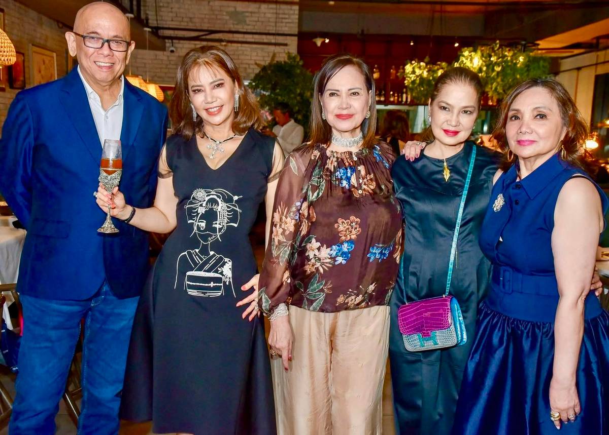 THE Tribute hosts, Roberto ‘Bobby’ Alvarez, your columnist, Nini Licaros, Yoli Ayson and Alice Samson.