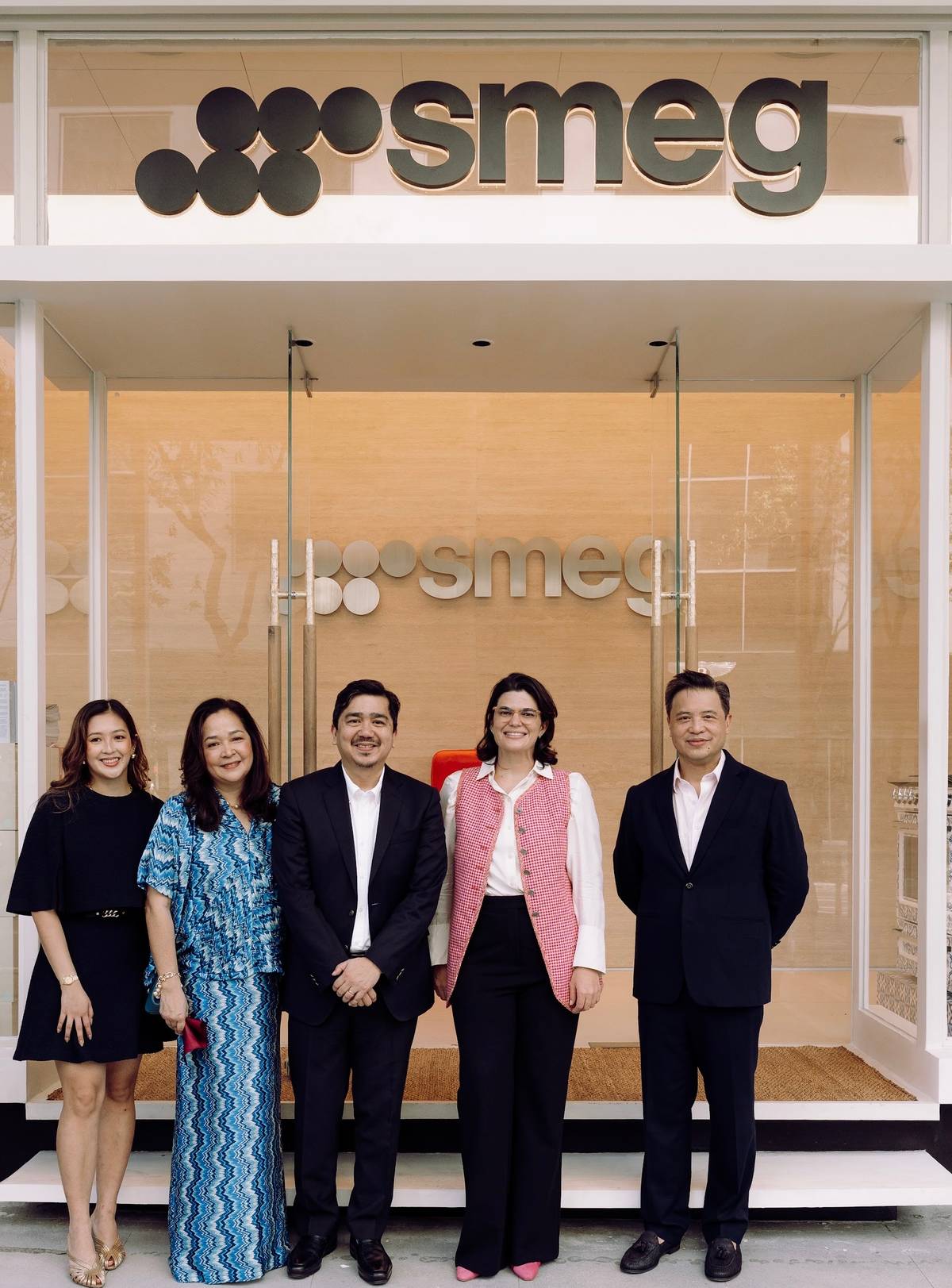 SMEG AVP Business Development Izzy Concepcion, creative director Karen Concepcion, Ayala Land Premium Residential Business group head, Mike Jugo, Mariana Zobel de Ayala, SMEG president and CEO Ton Concepcion.