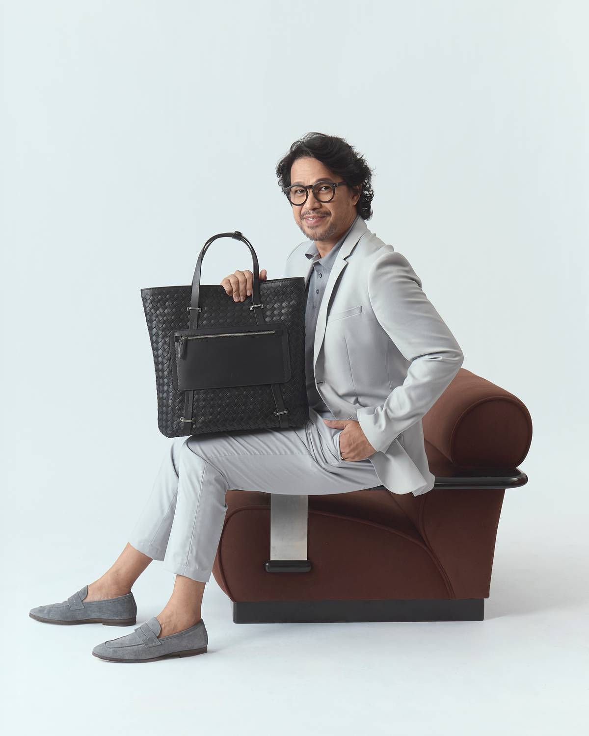 ARCHITECT Royal Pineda and the Royal Atlas bag.