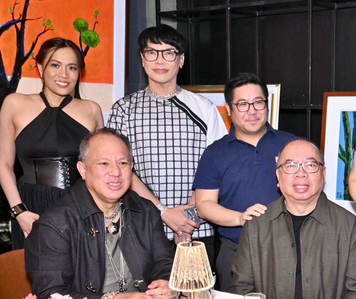 IRINE Montemayor, Jun Ablaza, Carlo Rojas (standing) Bong Prada Lim and Robert Castaneda (seated).