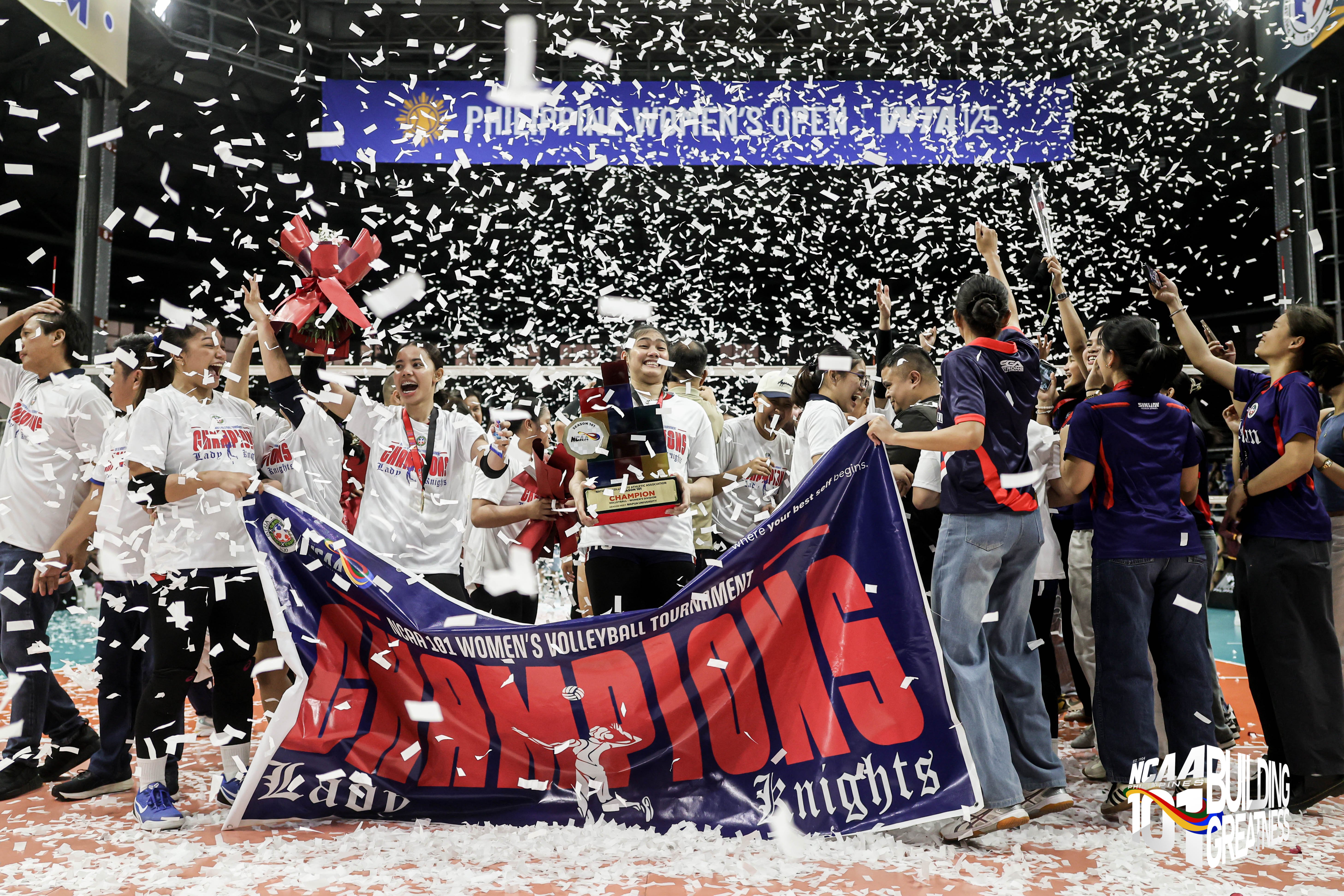 Lethal Ladies: Letran regains NCAA
volleyball crown after 28 years