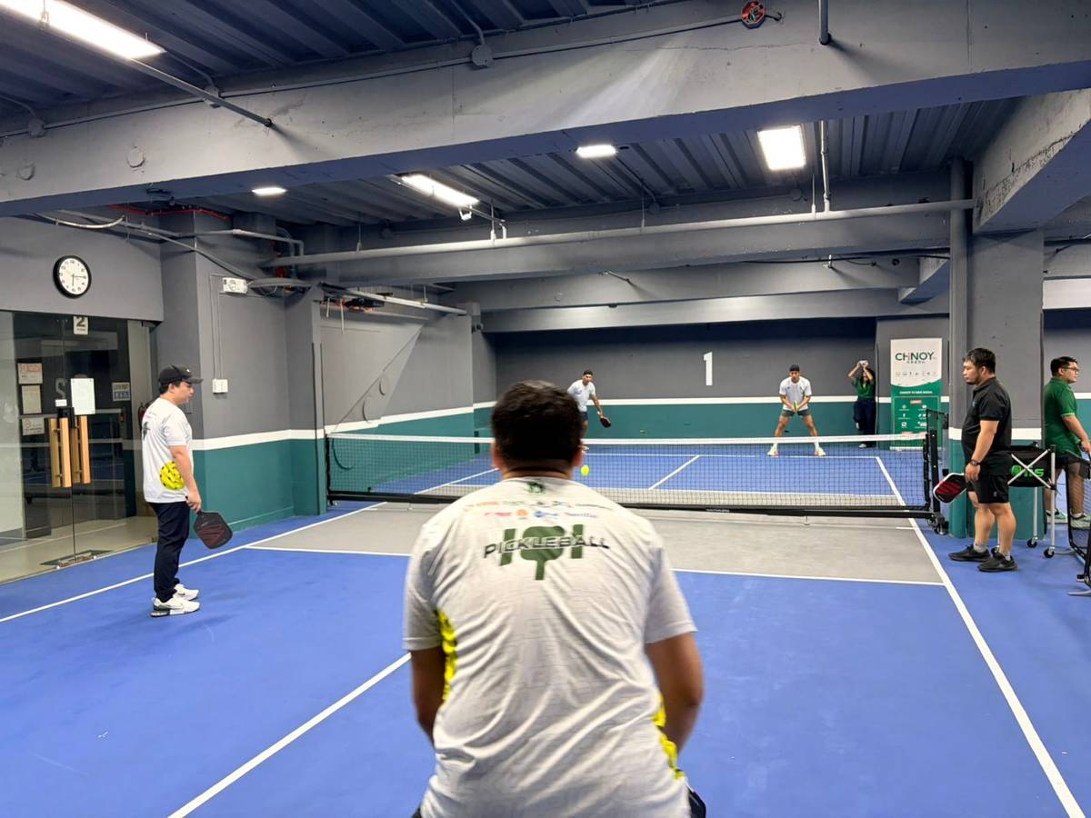 DRINKS, drops, and a little friendly chaos, pickleball in its element.
