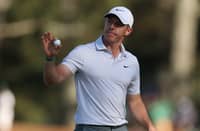 RORY McIlroy acknowledges the crowd after delivering six birdies in the last seven holes to clinch a record six strokes lead entering the third round of the 90th Masters at Augusta National.