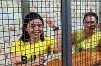 Community journalist Frenchie Mae Cumpio and lay worker Marielle Domequil appeal their terrorism financing conviction to the Court of Appeals after an RTC ruling in Tacloban.