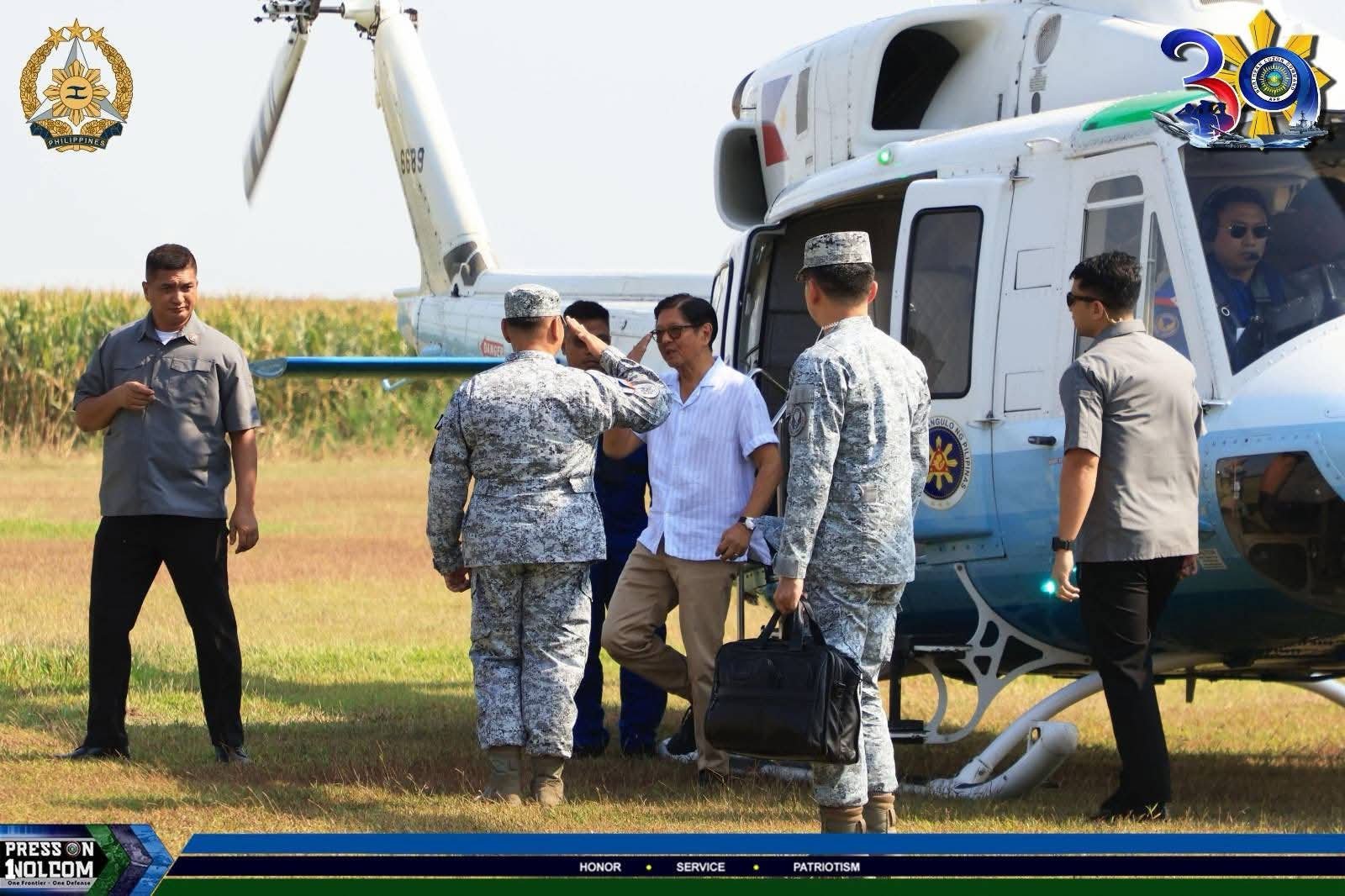 Marcos visits 4PH site in Pampanga
