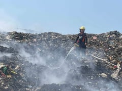 Smoke from Navotas landfill blaze triggers health alerts