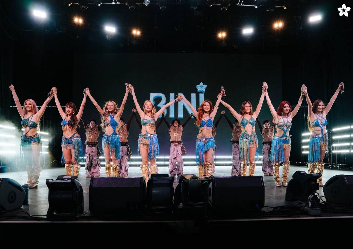 BINI at the Mojave Stage of Coachella 2026.