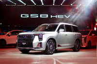 GAC displays the GS8 HEV at MIAS 2026 as part of its expanded hybrid lineup.