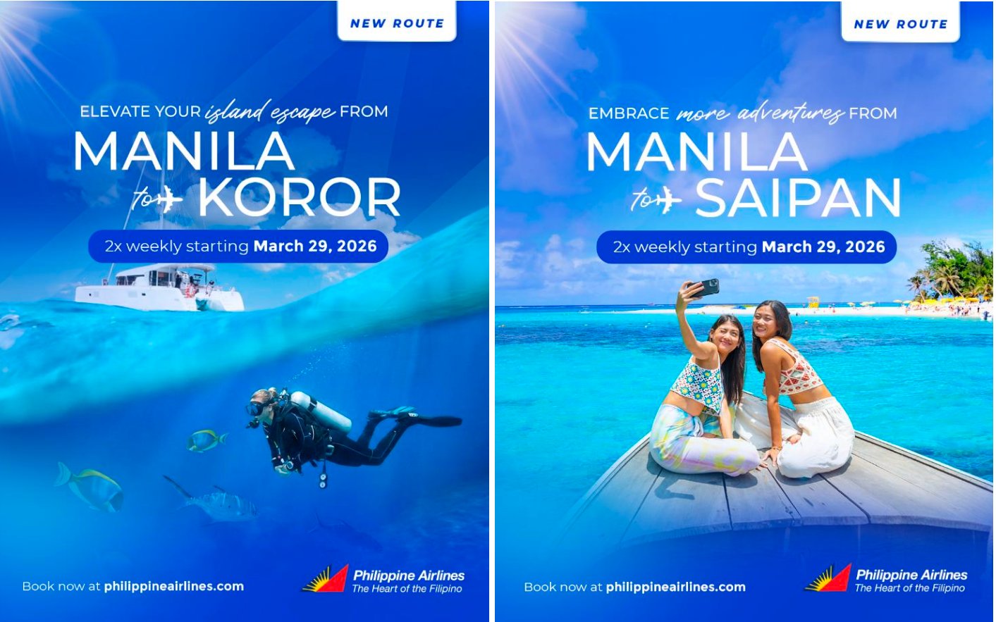 PAL launches Palau flights, resumes Saipan service