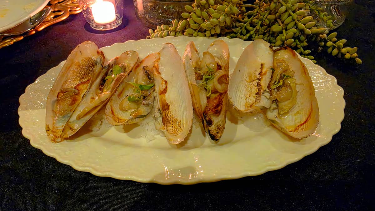 DIWAL (angel wing clams) from Roxas City with garlic butter.
