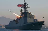 Kim oversees navy cruise missile test
