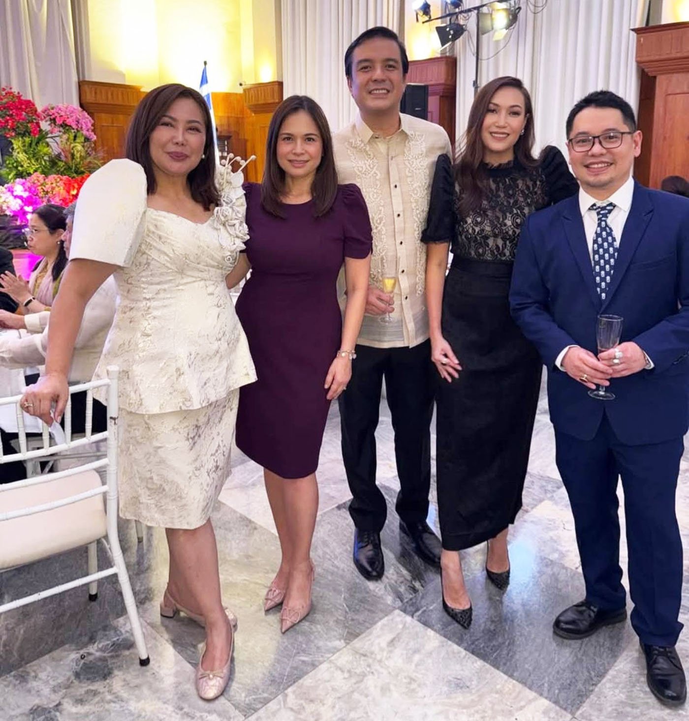 CEBU Governor Pamela Baricuatro, Rep. Cutie del Mar, Rep. Edu Rama, his wife Jaja and Consul General of Greece Michael Acebedo Lopez.