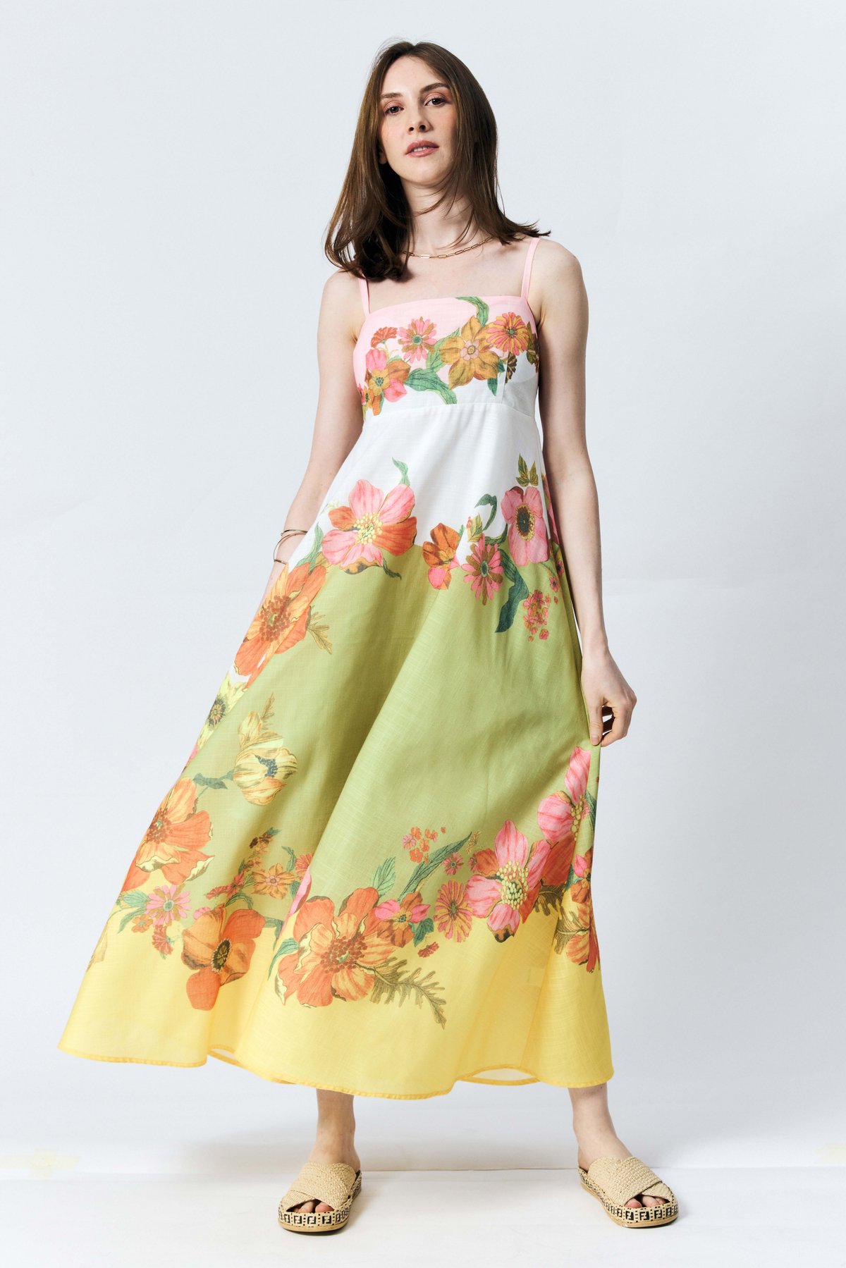 ARTISTRY in bloom Oversized poppies and wild hibiscus are reimagined as wearable watercolors, where every delicate petal and hand-painted stroke whispers of an organic, painterly romance. It’s a botanical masterwork with a distinctly soulful touch.