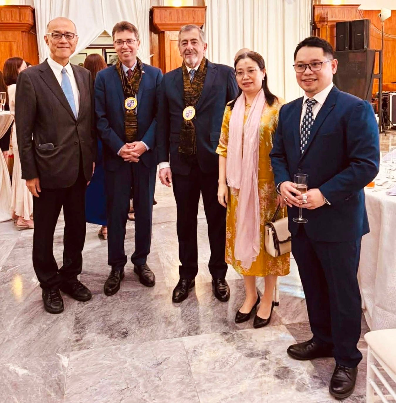 JAPANESE Consul General Yudai Ueno,EU Ambassador Massimo Santoro, Greek Ambassador Ioannis Pediotis, Chinese Consul General Zhang Zhen and Consul General Michael Acebedo Lopez.