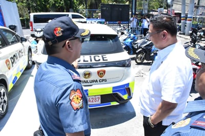 Muntinlupa deploys 8 electric patrol vehicles for police visibility, fuel savings