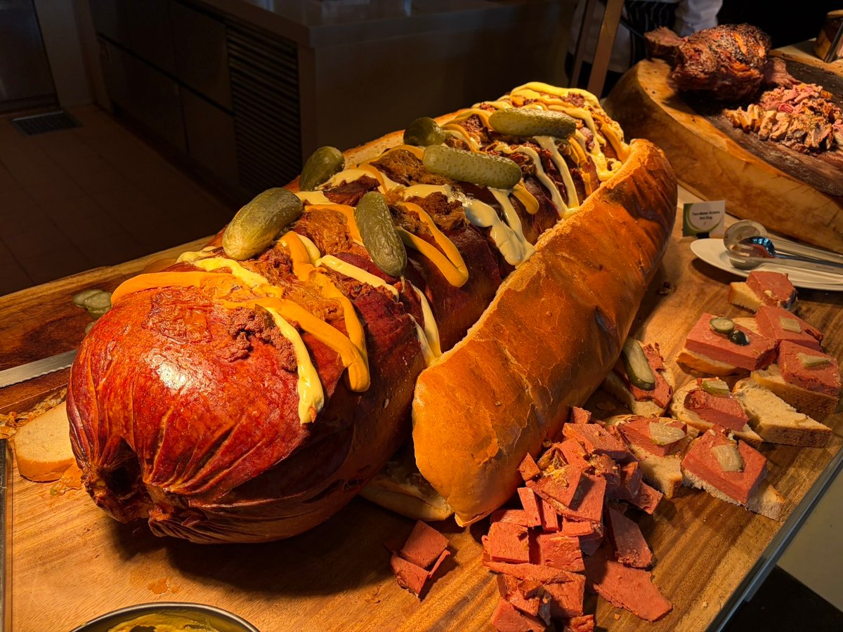 DARE to eat this 32-inch monster hotdog.