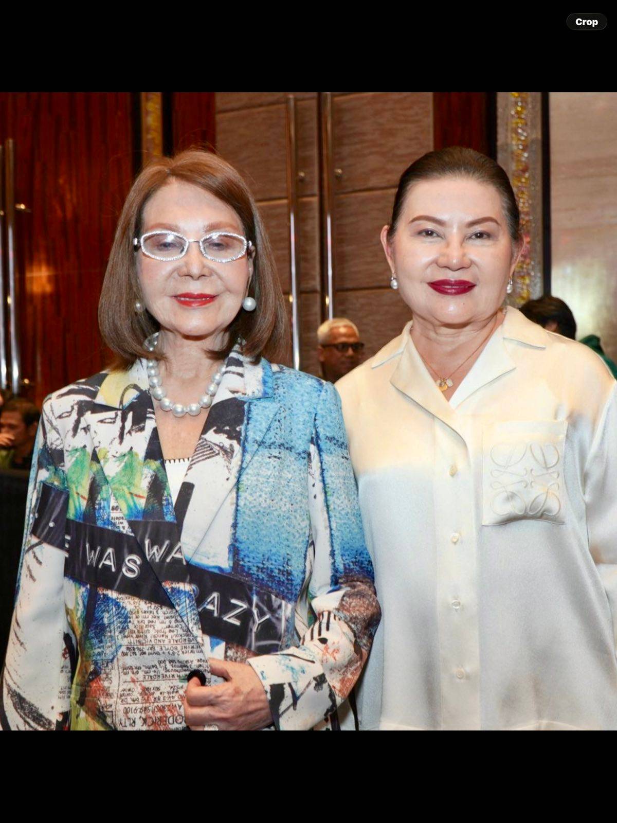 ANGOLA Consul Helen Ong and Marian Ong Nuguid.