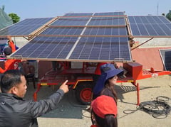 Mobile solar-powered irrigation system demonstrated in Laoag City