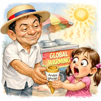 Glacier gone, global warming blamed