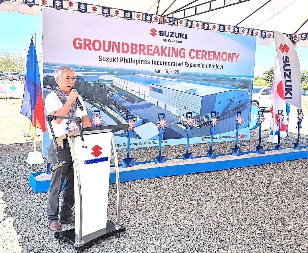KOICHIRO Hirao, Suzuki Philippines Incorporated president, speaks during the groundbreaking ceremony for Suzuki Philippines’ new facility in Carmelray Industrial Park 1.
