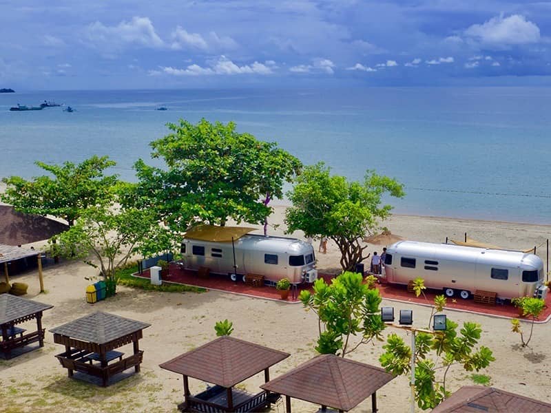 SAND and sea plus a peek inside the cozy Camperisti space.