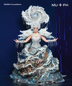 Tacloban story in motion as Jacqy Gulrajani costume channels strength through water