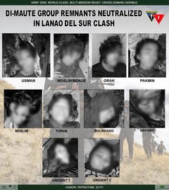 10 wanted Maute men killed in Lanao del Sur clash